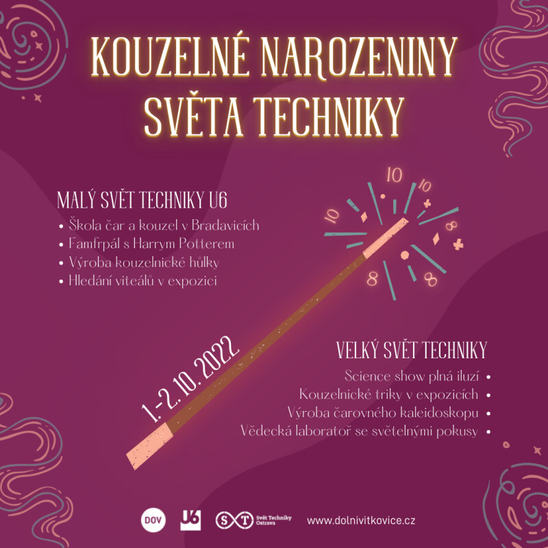 Kouzelné narozeniny Světa techniky  (1.-2. 10. 2022)