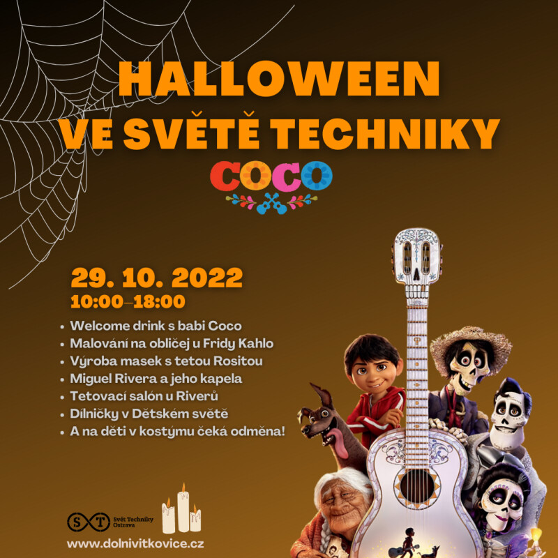 Halloween ve Světě techniky (Día de los Muertos - Coco)