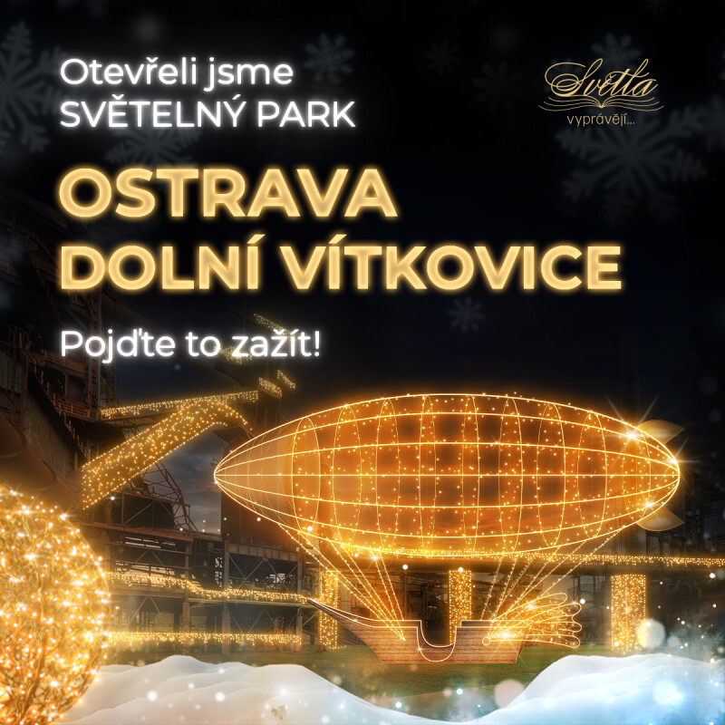 Světla vyprávějí - světelný park v Dolních Vítkovicích (od 1. 12. 2023)