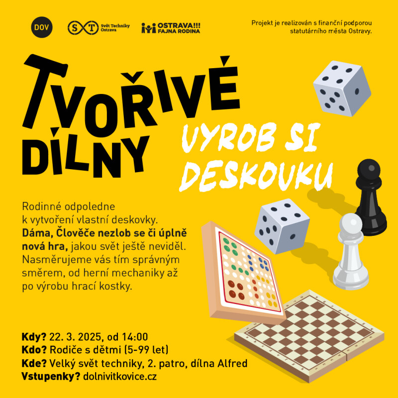 Tvořivé dílny - Výroba vlastní deskovky