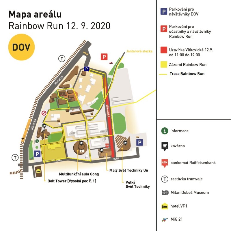 Rainbow Run - uzavření ulice Vítkovické 12. 9. 2020