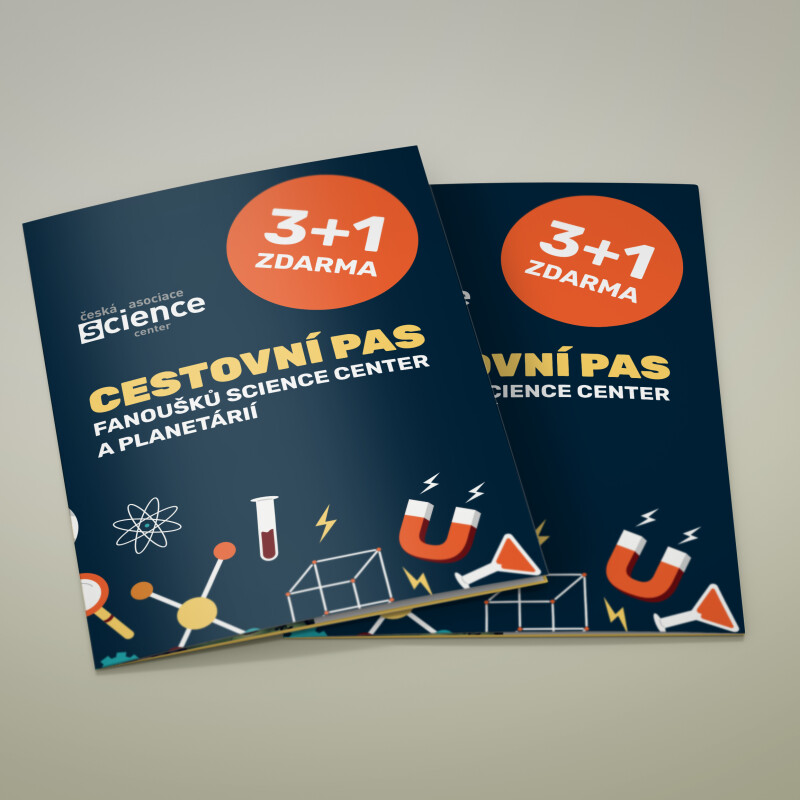 Cestovní pas: 3+1 science centrum ZDARMA