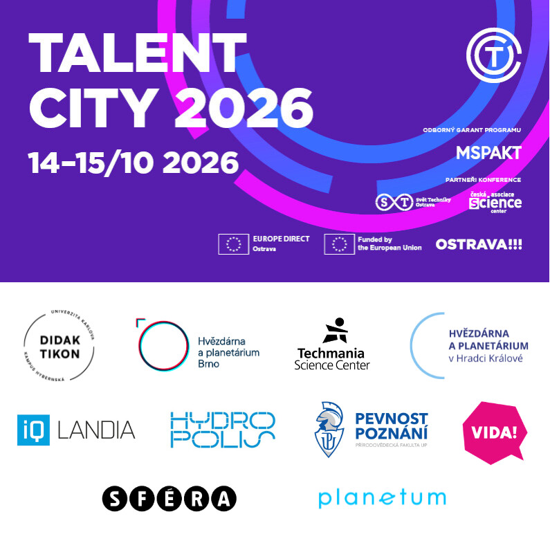 Talent City 2026 poprvé se STAGE science center!