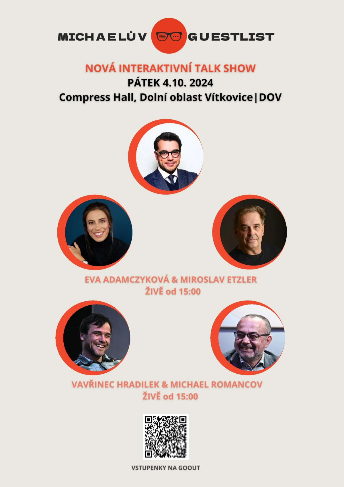 Michaelův Guest List: E. Adamczyková & M. Etzler, M. Romancov & V. Hradilek – Compress hall – Dolní Vítkovice