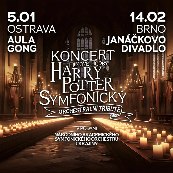 Koncert filmové hudby - Harry Potter Symphonic Tribute – Gong – Dolní Vítkovice