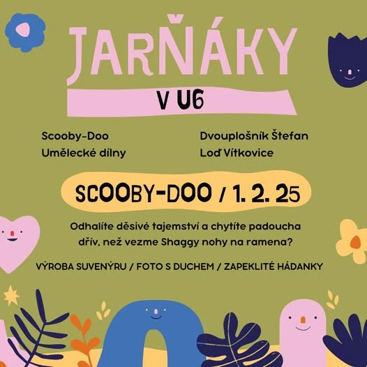 Startujeme jarňáky 2025! Scooby-Doo v U6! – Malý Svět Techniky U6 – Dolní Vítkovice