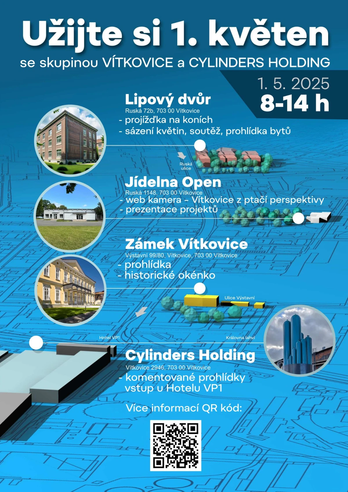Užijte si 1.květen se skupinou Vítkovice a Cylinders Holding – Dolní Vítkovice