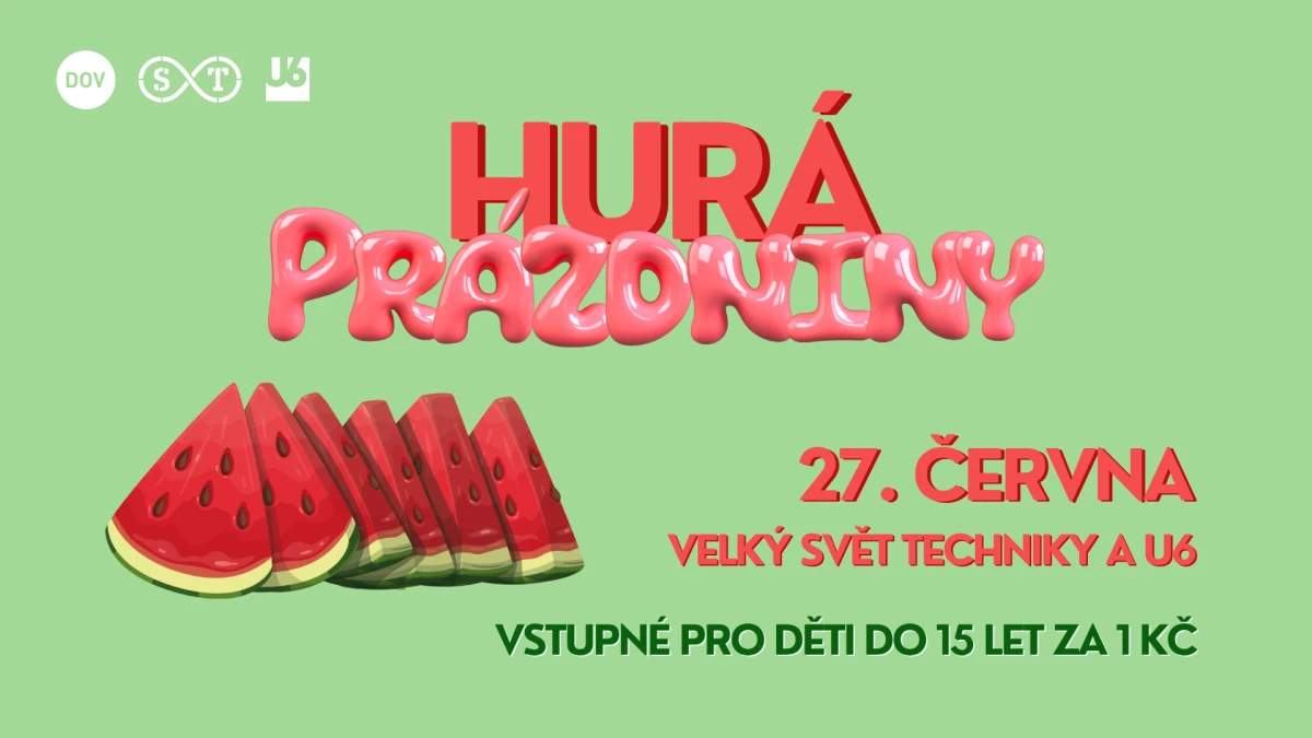 Hurá prázdniny! Děti do 15 let vstup za 1 Kč! – Malý Svět Techniky U6 – Dolní Vítkovice