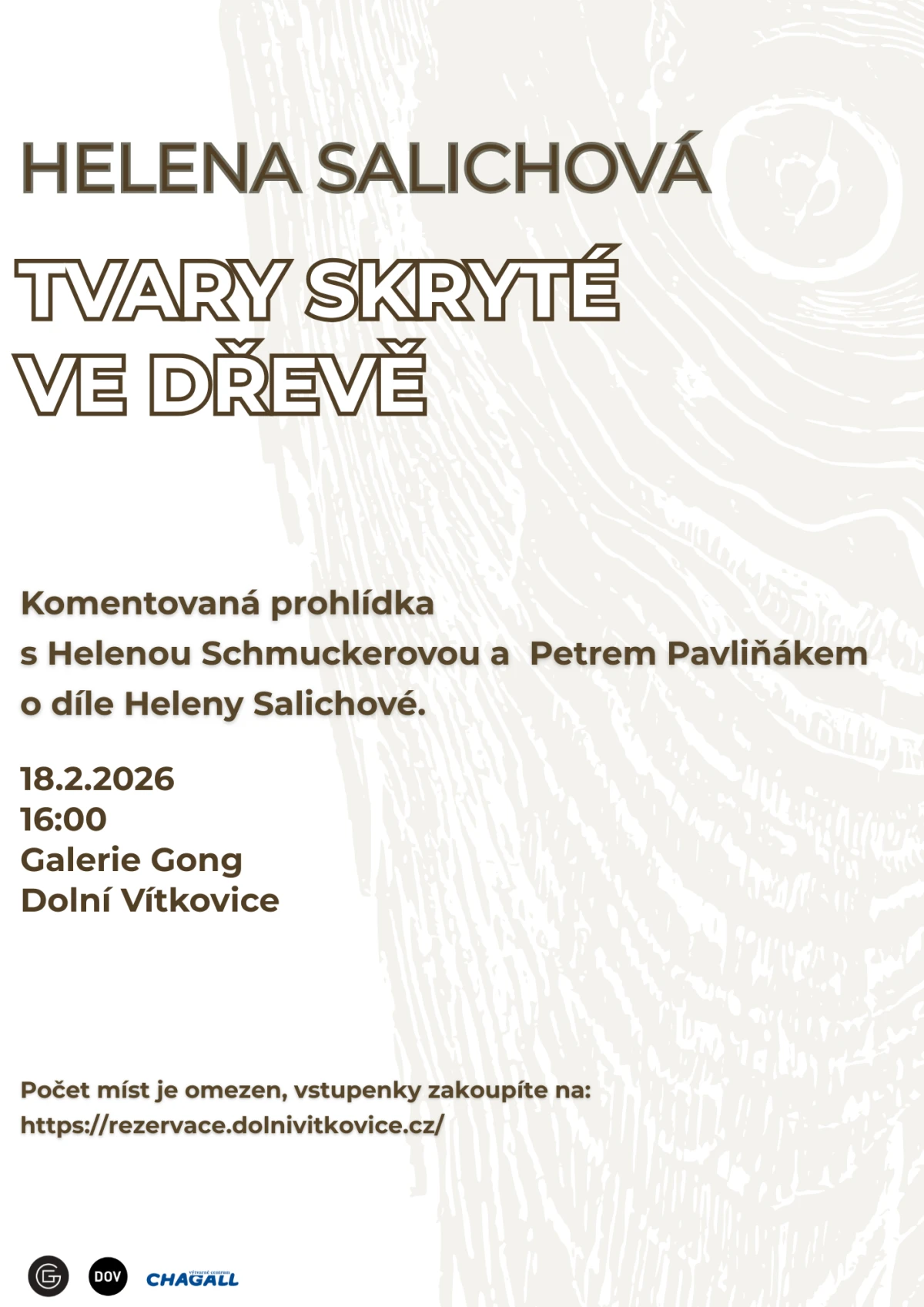 Komentovaná prohlídka výstavy Tvary skryté ve dřevě – Galerie Gong – Dolní Vítkovice