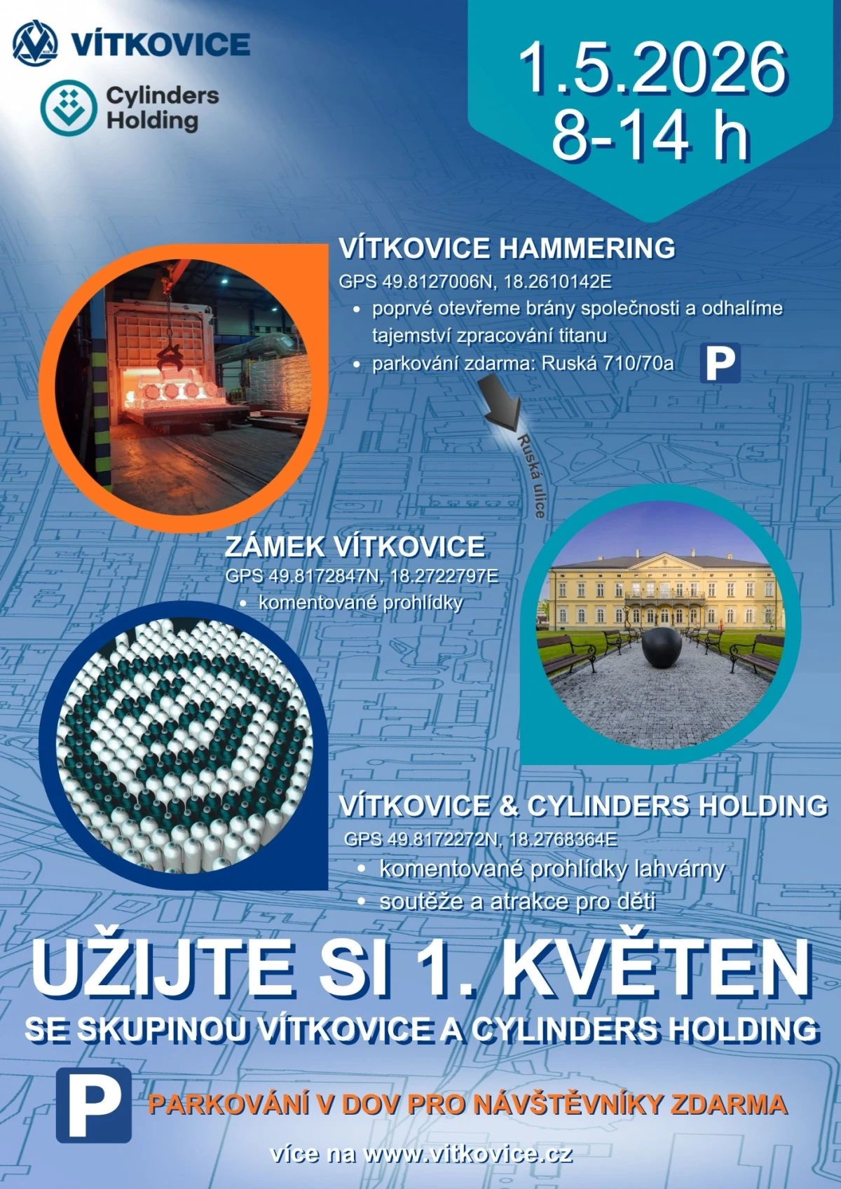 Den otevřených dveří skupiny VÍTKOVICE a CYLINDERS HOLDING – Dolní Vítkovice