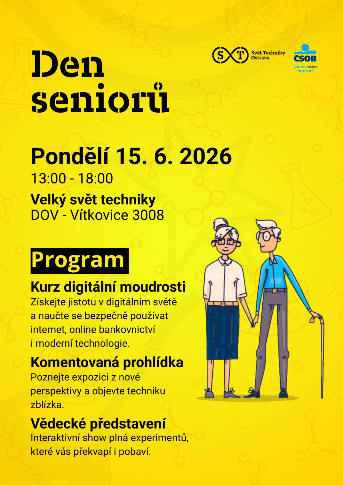Den seniorů – Velký Svět Techniky – Dolní Vítkovice